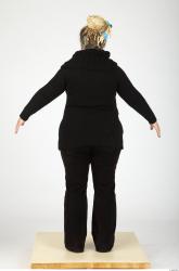 Whole Body Woman Casual Overweight Studio photo references